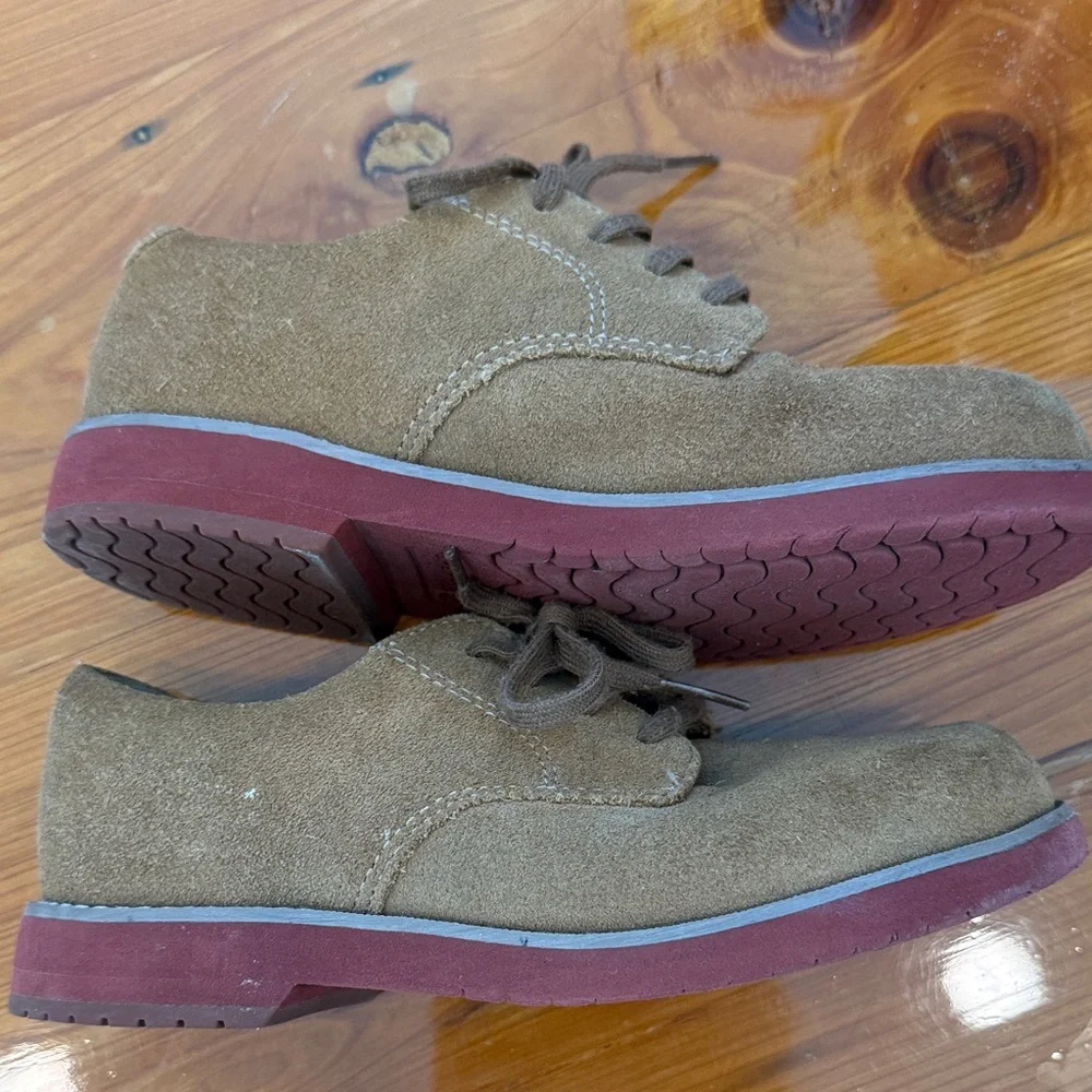 Sperry “Tevin” Kids Suede Lace-Up Dress/Casual Shoe – Boys US 1M (UK 13.5 / EU 3